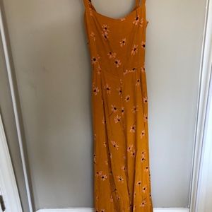 Anthropologie Floral Jumpsuit